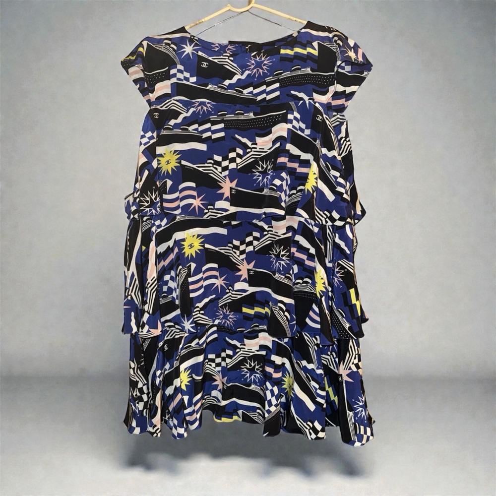 CHANEL La Pausa silk tent dress